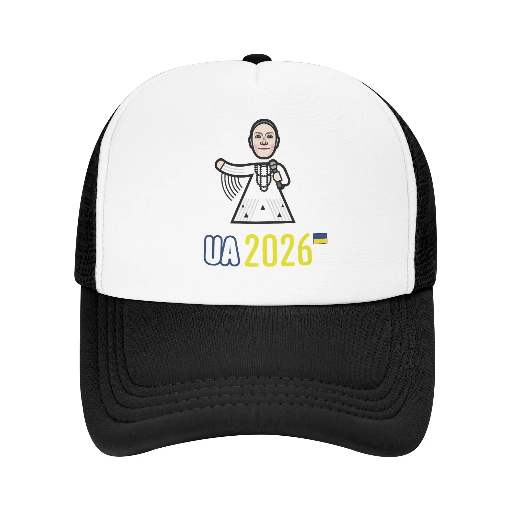 Ukraine Eurovision 2026 Foam Trucker Hats Unisex Summer Cooling Mesh-Back Golf Hat Cap Trendy Sun Cap Adjustbale