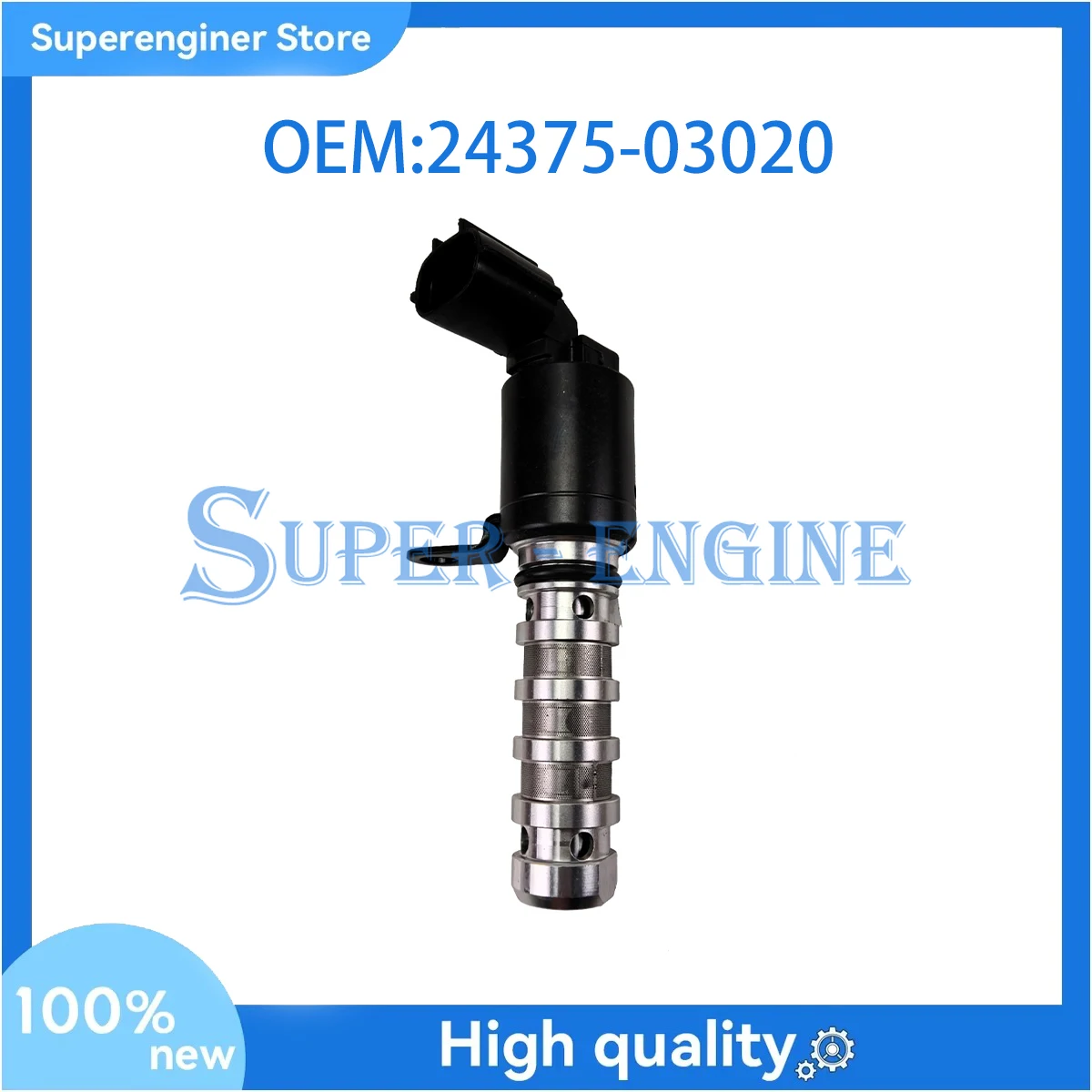 

24375-03020 2437503020 VVT Variable Timing Solenoid Fits for Hyundai Elantra Ioniq Kia Niro 1.4L 1.6L 2017-2020 916-609 916 609