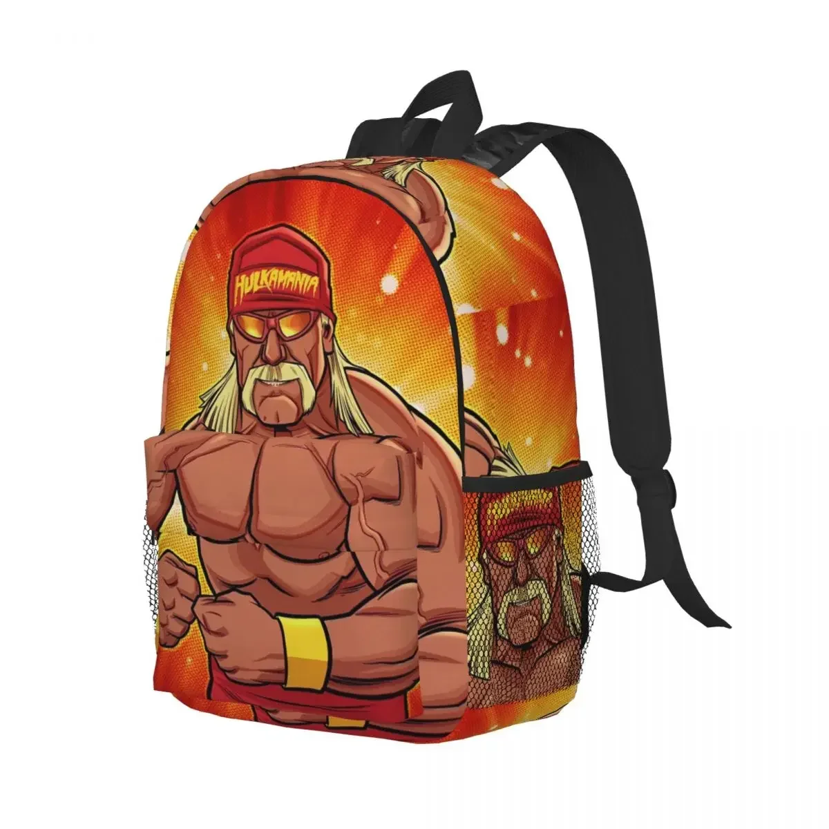 Hulk Hogan Hulkamania Rugzak Student Jongens Meisjes Boekentas Kinderen Schooltas Laptop Schoudertassen voor Heren Dames