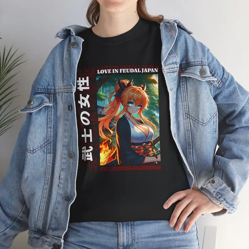 

My first love in feudal japan Visual Novel (ADV Game) Samurai girl T-shirt