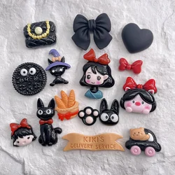 Petite Sorcière de Dessin Animé en Résine, 10 Pièces, Cabochon pio, Matériaux de Scrapbooking, Maison de Course, MiniIndicateur, Accessoires de Décoration