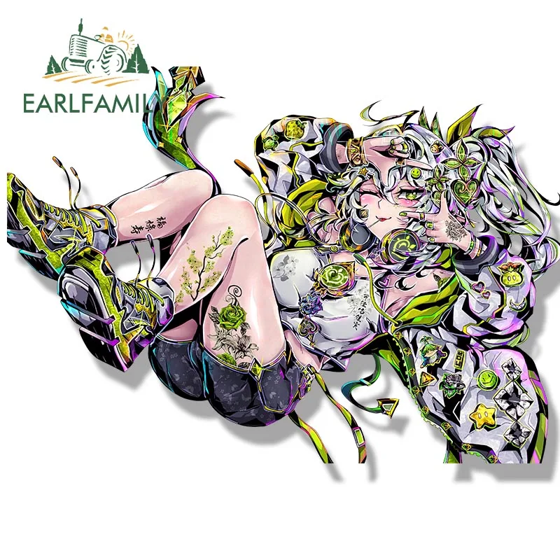 EARLFAMILY Loli Nahida Fanart Car Sticker Anime Genshin Impact Waifu Ahegao Decal JDM Cartoon Peeker Girl Graffiti Slap Stickers