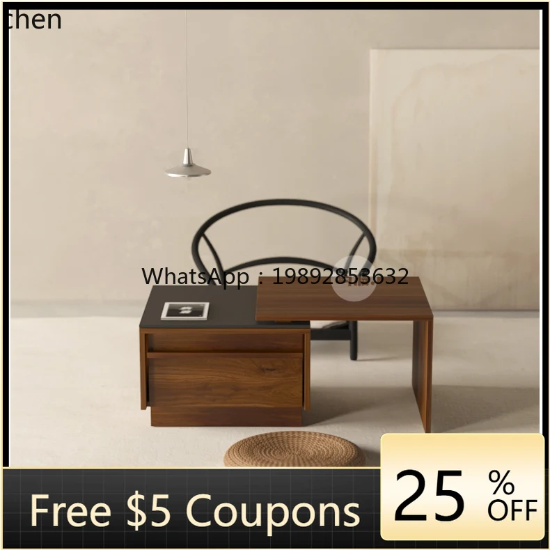 

coffee table/rock slab solid wood black walnut cherry wood coffee table medieval retro