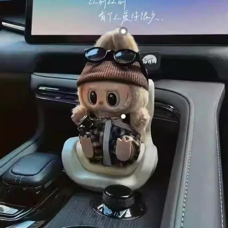 

New For Labubu Car Doll Safety Seat Cartoon Chair Model Kawaii Doll Seat Outlet Decor Car Interior Styling Labubu Accessories