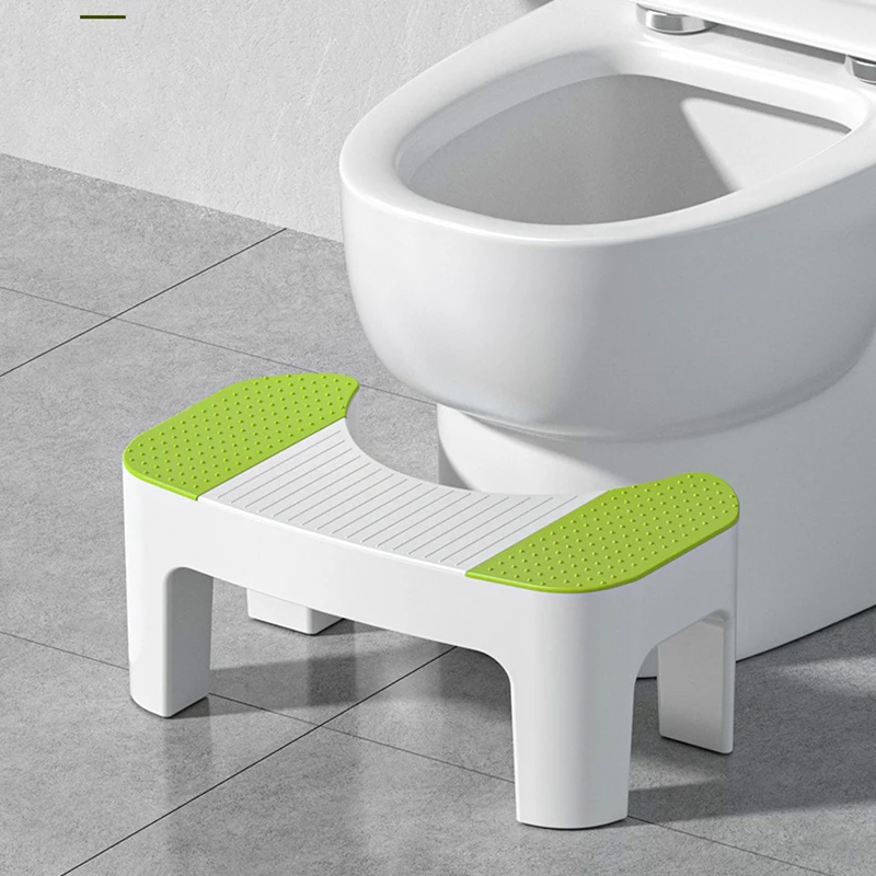 Toilet Step Stool With Anti-Slip Surface Thickened Squatting Aid For Elderly Bathroom Footrest Kids Training Seat Small Bench