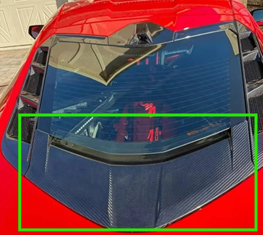 

Aero-Enhanced FORCorvette C8 Stingray Eray Rear Hatch Lower Window Cover Carbon Fiber 2020+