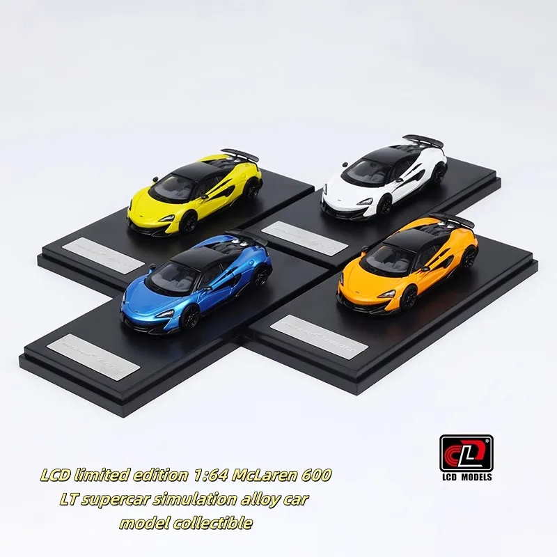 

Limited edition 1:64 McLaren 600LT supercar, die-cast alloy car model, for teenagers to play with, adult decoration, collectible