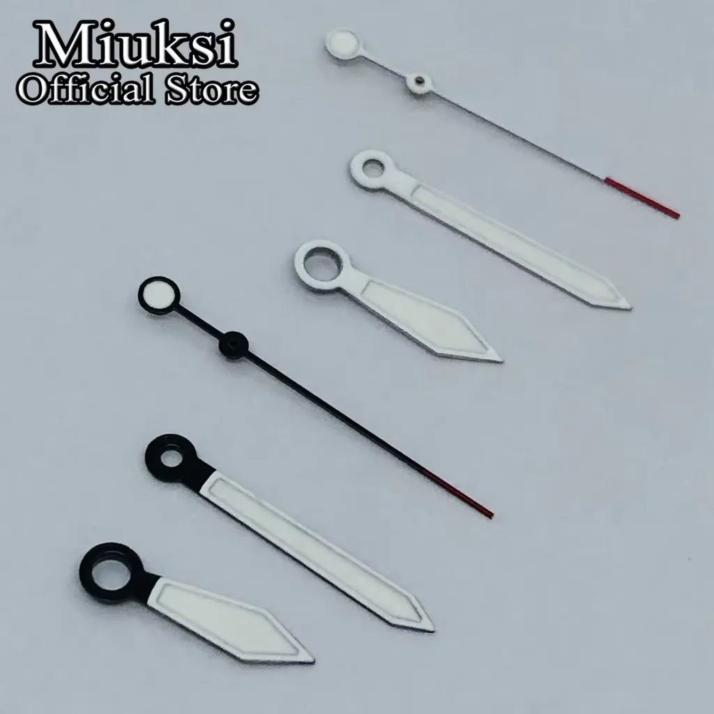 Miuksi VH31 Watch Hands Green Luminous White/Black Color Hands Fit VH31 Watches Movement Parts