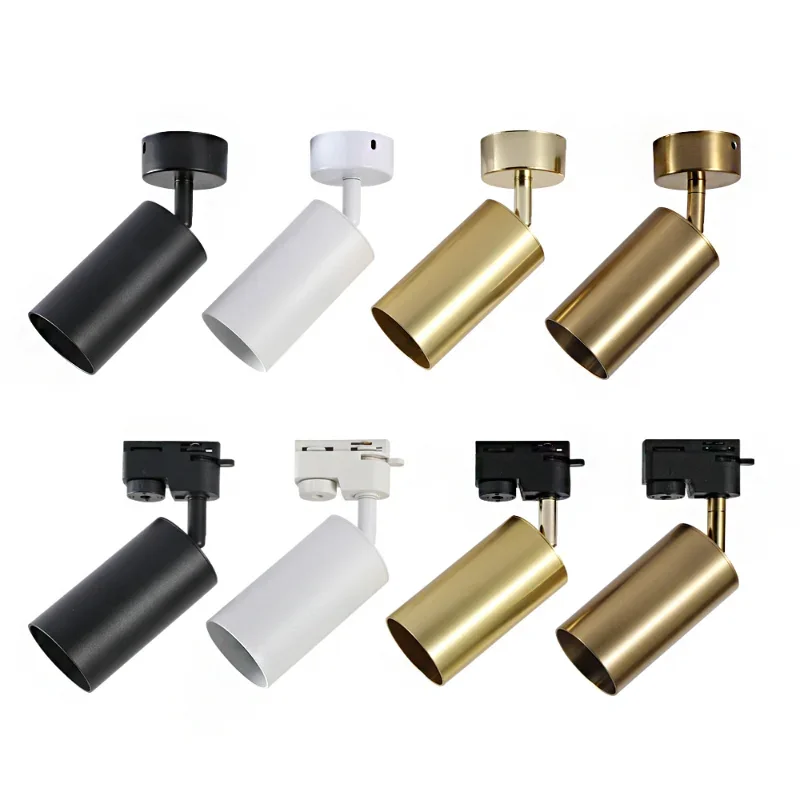 

Surface Mounted Rotatable LED Ceiling Track Downlight 5W 7W 9W 12W 15W GU10 Bulb Replaceable Spot Light