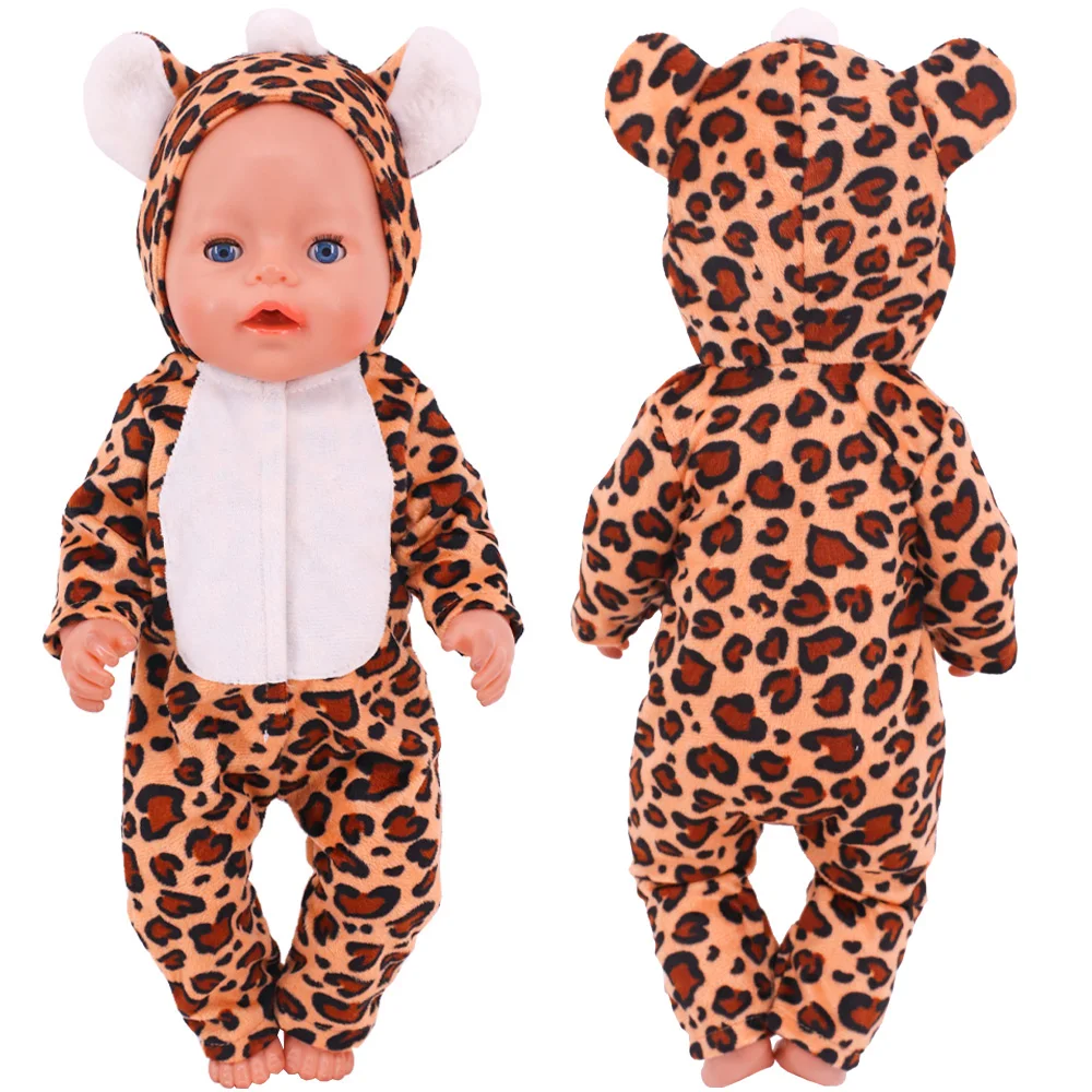 Kawaii Animal Plush Clothing Accessories For 43cm Born Baby Doll,18 Inch American Doll Girl\'s Toys,Birthday Christmas Gift