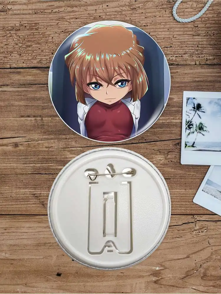 Haibara Ai Anime Character Game Soft Button Badge Brooch anchor Peripherals Pin Creative Customize Hat Tinplate Birthday present