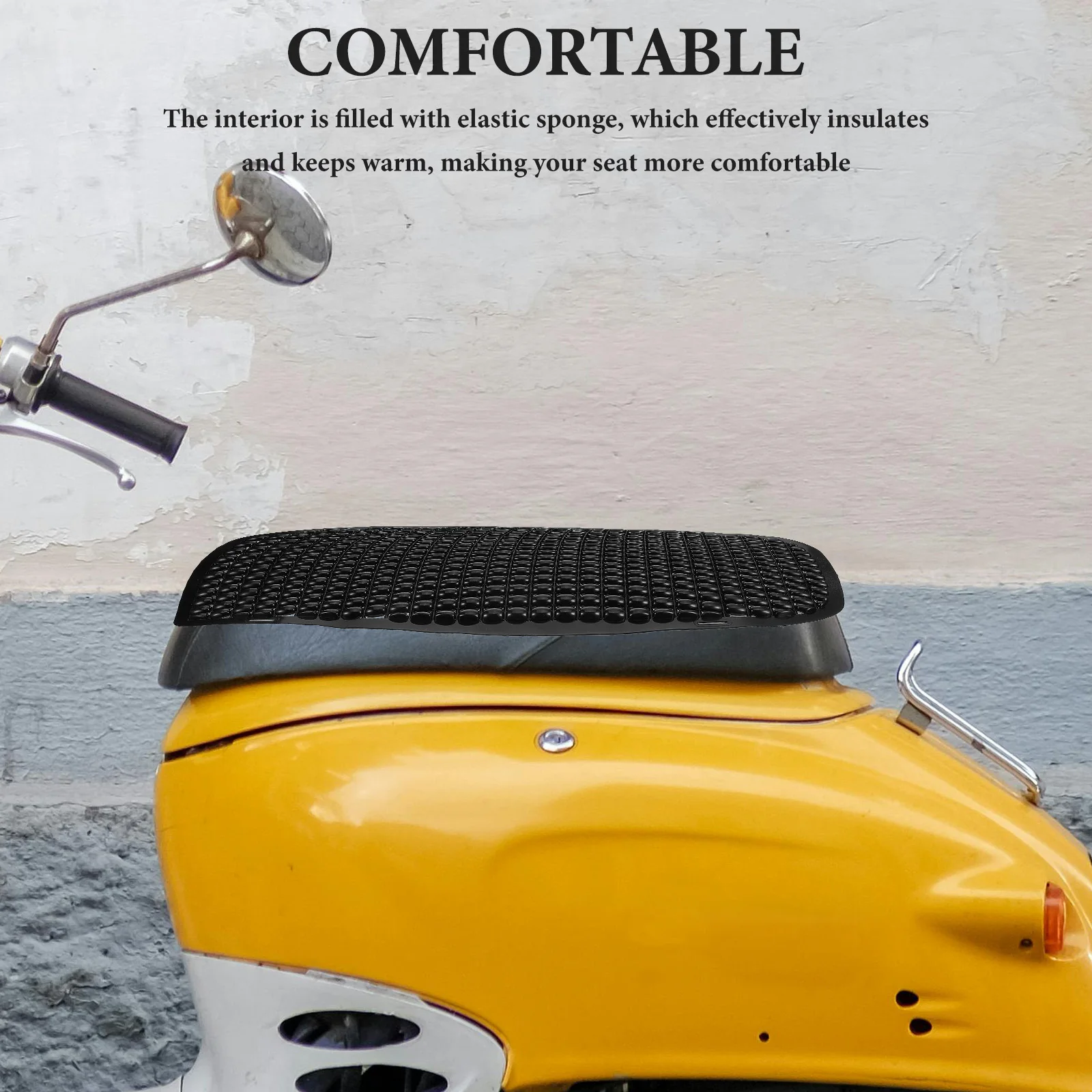 

Breathable Electric Car Seat Cover Motorcycle Passenger Cushion Motorbike Pad Man