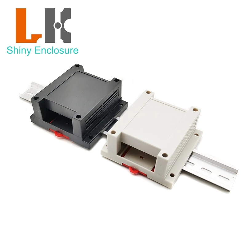 90x90x40mm PLC Industrial Control Plastic Project Box Rail Type Housing Instrument Junction Box Over Line Box