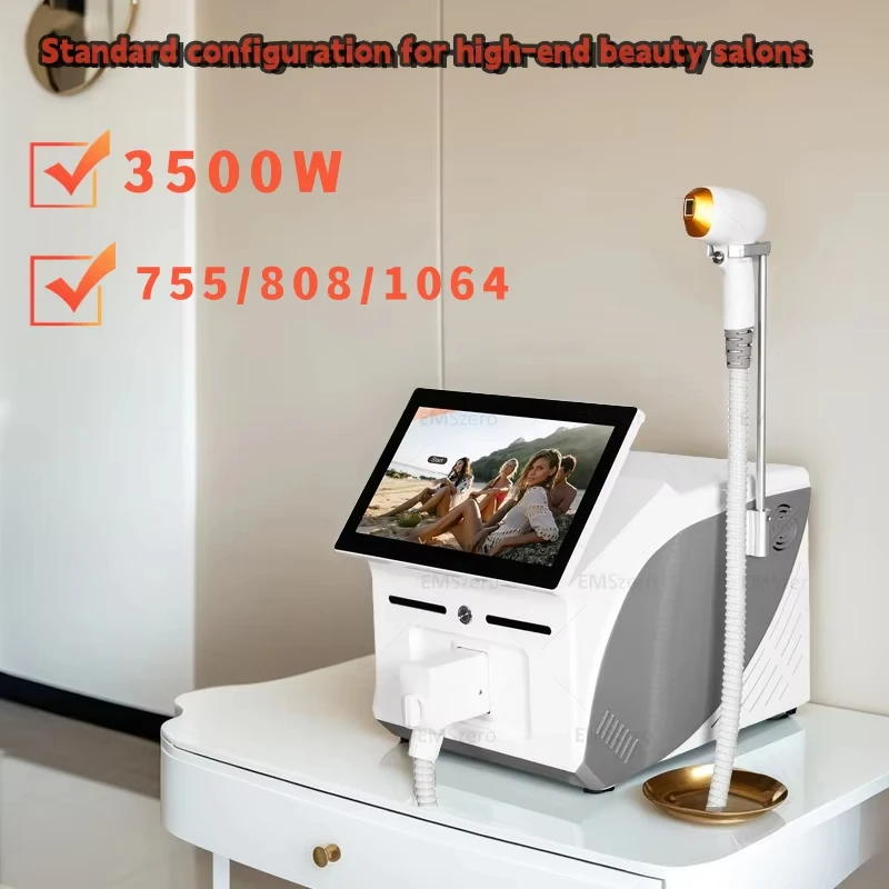 

Профессиональная лазерная эпиляция с 3 длинами волн 808 нм 755 нм 1064 нм с ледяным охлаждением для безболезненных постоянных результатов 1