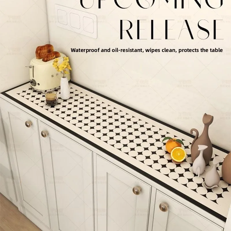 

Waterproof Oil-resistant Tablecloth Luxury Sensation TV Cabinet Sideboard oe Cabinet Mat Easy-to-clean Home Textile