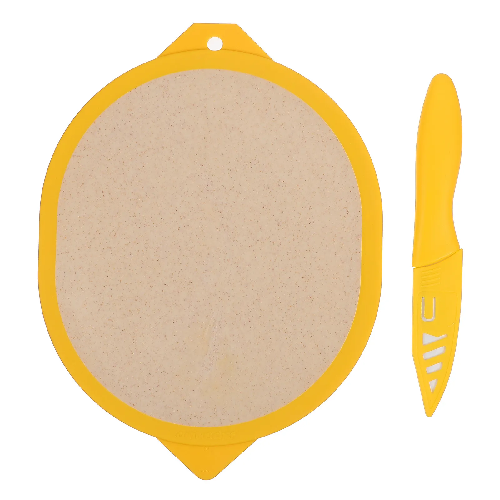1Pcs Lemon Chopping Board Lightweight Safe Plastic Cutting Board Portable Kitchen Tool for Fruit Vegetable Meat Cutting Use