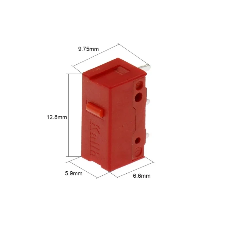 1 Stück Kailh Mikrosc halter gm2.5 60m Life Gaming Maus Mikrosc halter 3 Pins roter Punkt auf Computer mäusen links rechts Taste verwendet