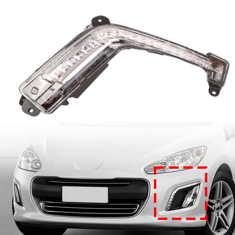 

Автомобильный дневной свет Fot Peugeot 308 cc Convertible 2011 2012 2013, передние светодиодные DRL дневные ходовые огни, лампы 6208X4 6206X4 90001685