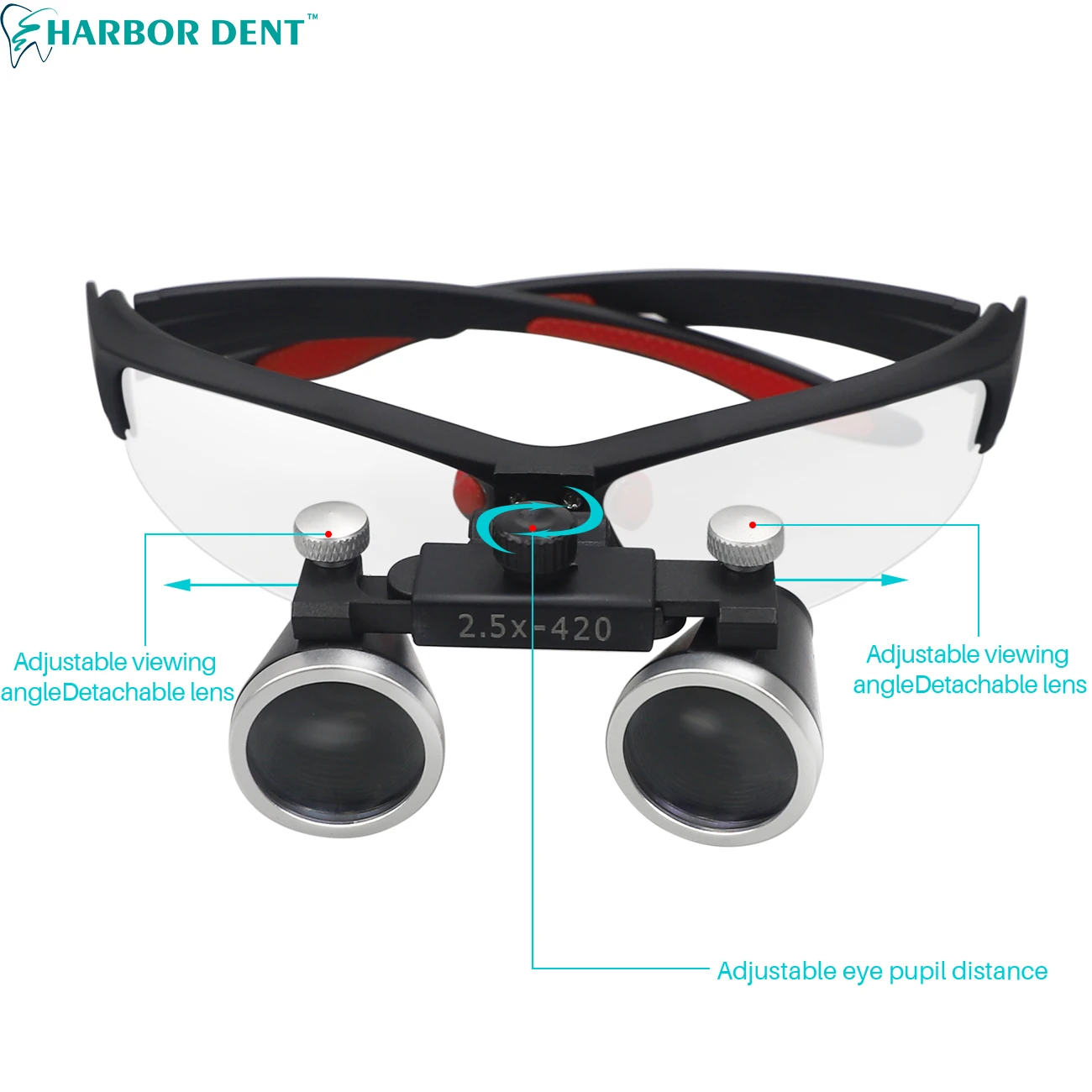 Hot Sales Tools Loupe Binocular \ Loupe Light 2.5X/3.5X 5w Head Lamp Loupes