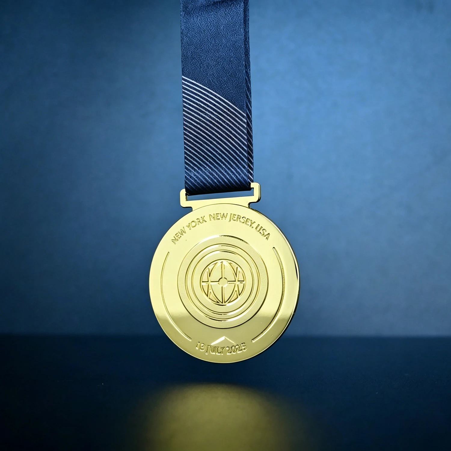 2025 Club Winner Medal, New York New Jersey USA Style Football Souvenir Fans Collection with Ribbon