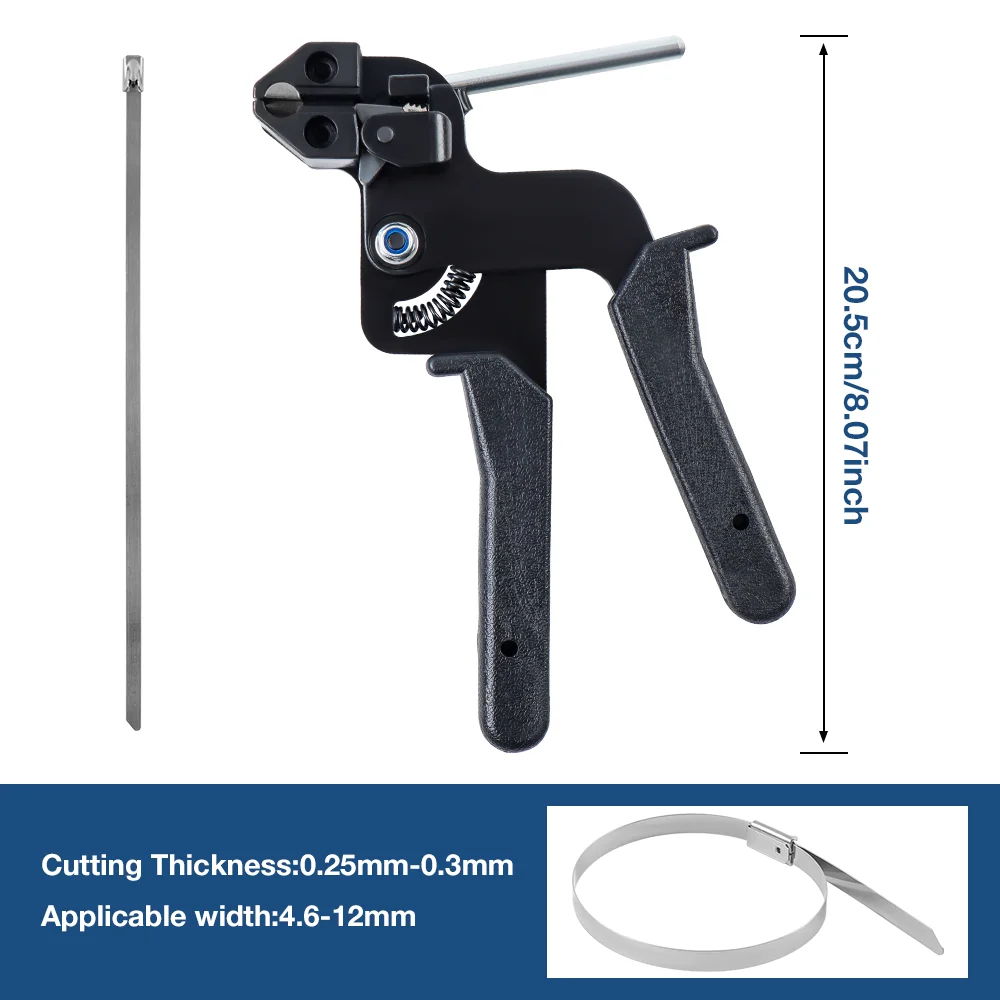 Self-Locking Cable Tie Pliers, Stainless Steel Cable Tie Stretch And Cutting Hand Tools For Fastening Strap Tightening/Cutting