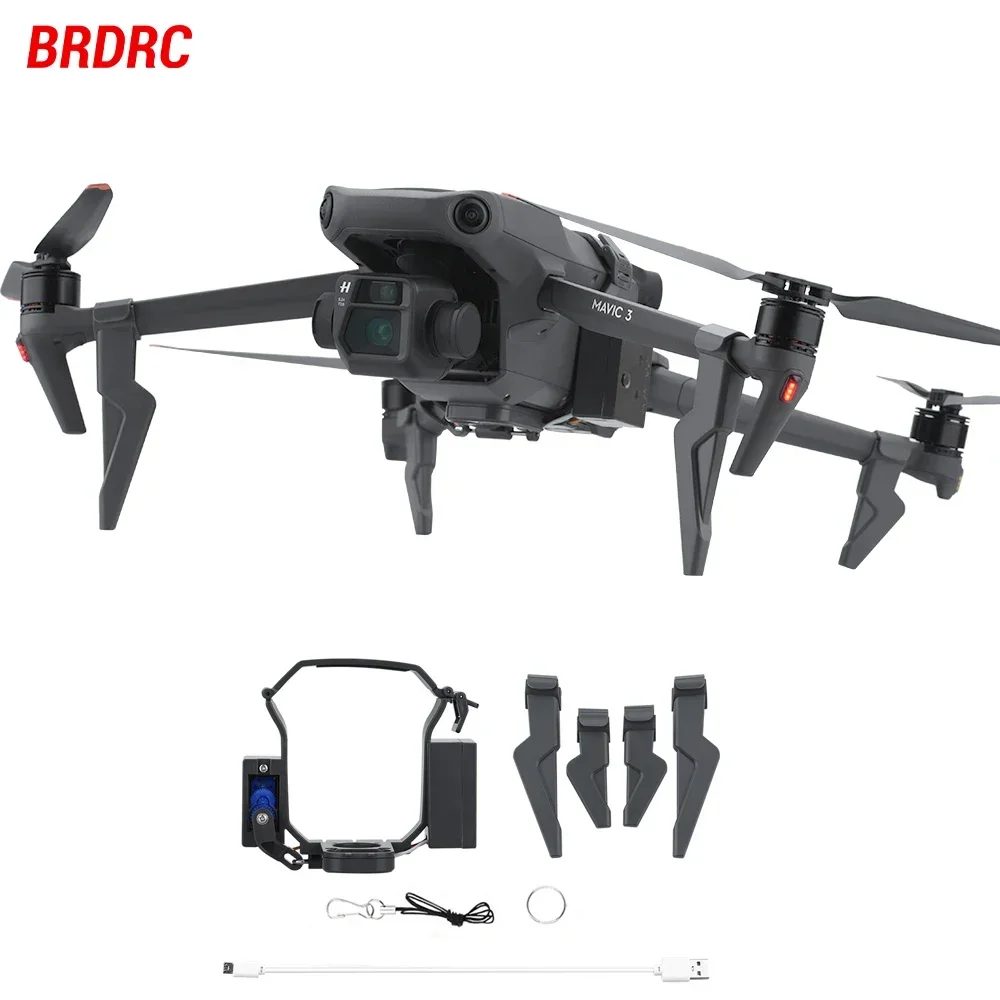 BRDRC Airdrop System Thrower for DJI Mavic 3/3 Pro Fishing Bait Throwing Gifts Deliver Life Rescue Kits Thrower Accessory