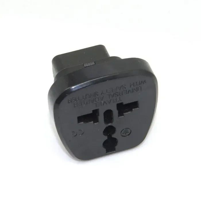 Универсальный 3-контактный адаптер питания IEC C13, дорожный конвертер, Австралия, Великобритания, США, ЕС, с защитной крышкой