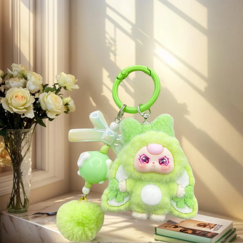 Nouvel ensemble d'accessoires de bricolage 3D-porte-clés de perles de dessin animé mignon, cintre de sac, petit pendentif, article cadeau