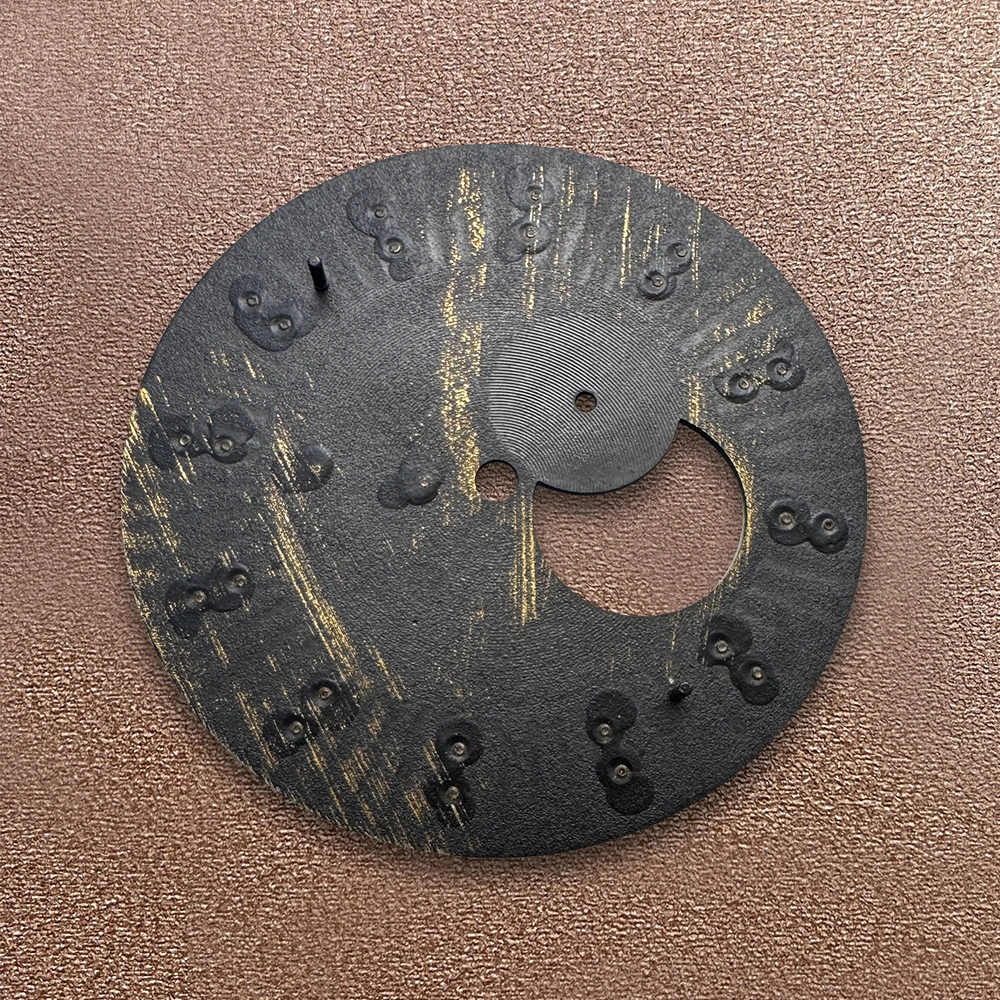 Mostrador de coquetel vazado com logotipo s de 35mm, adequado para movimento automático nh39, acessórios de modificação de relógio de alta qualidade