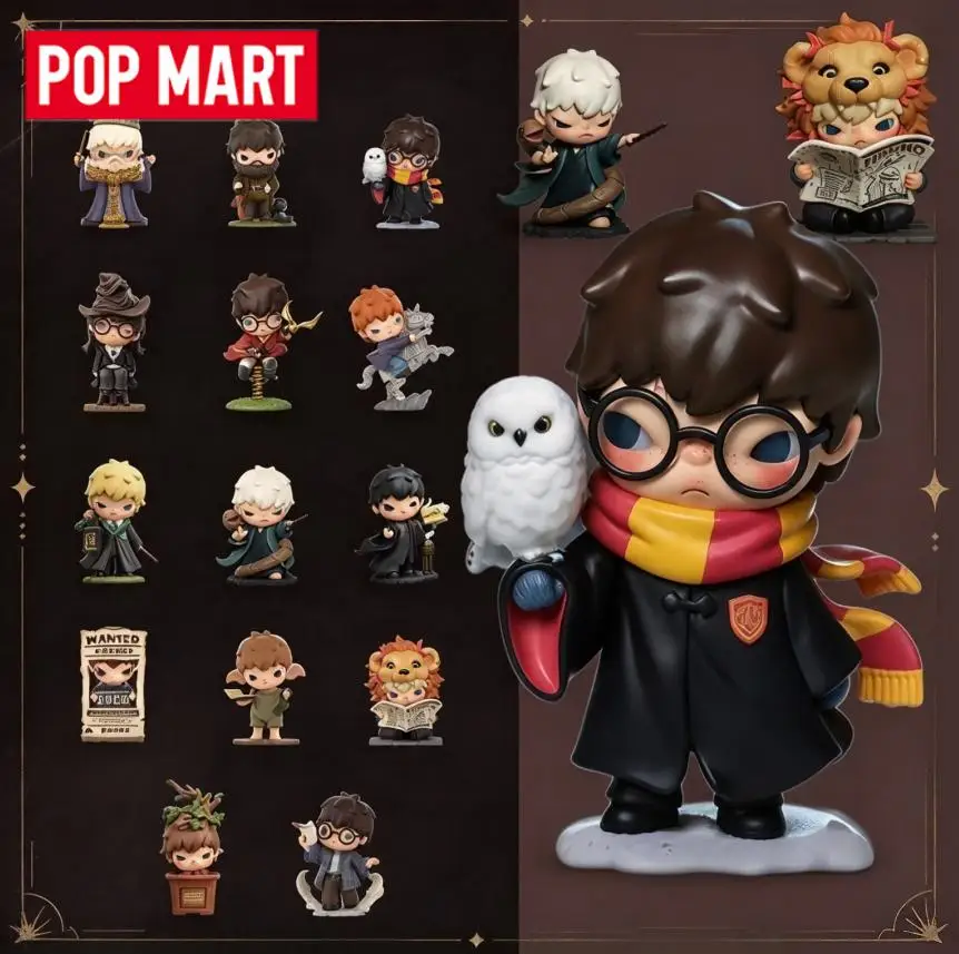 POPMART Hirono Harry Potter Series Blind Box Original Toys Guess Bag Cute Doll Anime Figure Ornament Collectible Gift