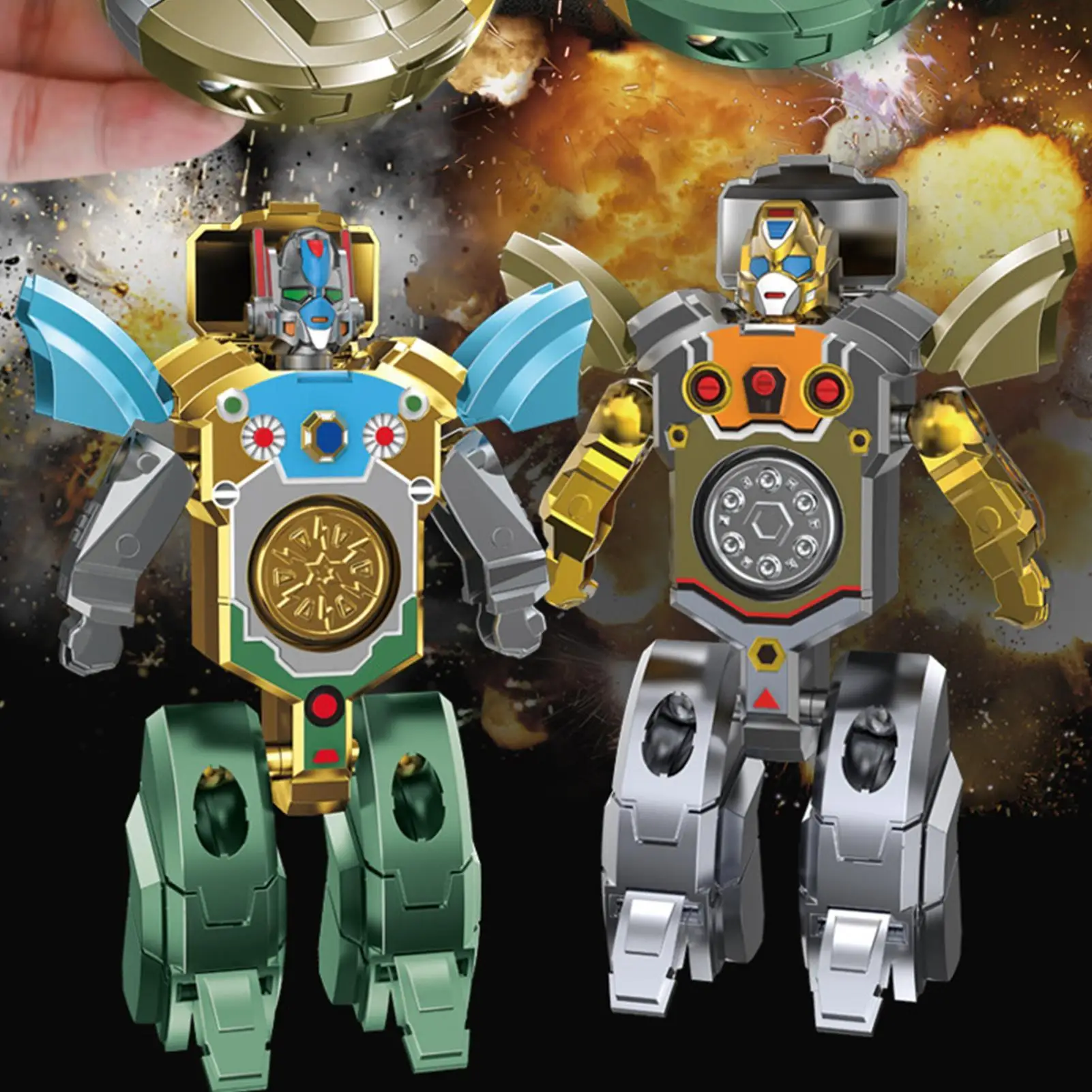 スピナーおもちゃ変形可能なフィジェットロボットスピナークールガジェット感覚おもちゃリラクゼーションツール家庭用職場教室ティーン用