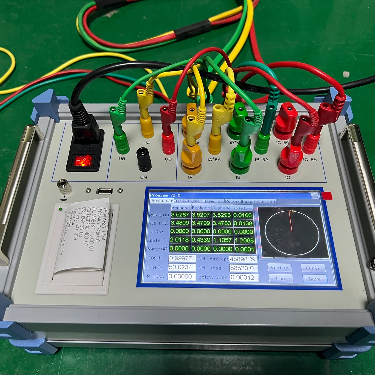 Hot Sale Transformer Load and No-load Loss Characteristics Tester for Power Transformer Testing with 7-Inch Touch Screen
