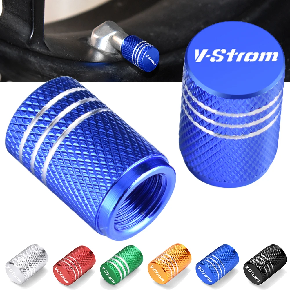 For SUZUKI V-strom DL 250 650 1000 1050 XT 800 DE Motorcycle Wheel Caps Tires Valves Tires Stem Air valve Caps Airtight Cover