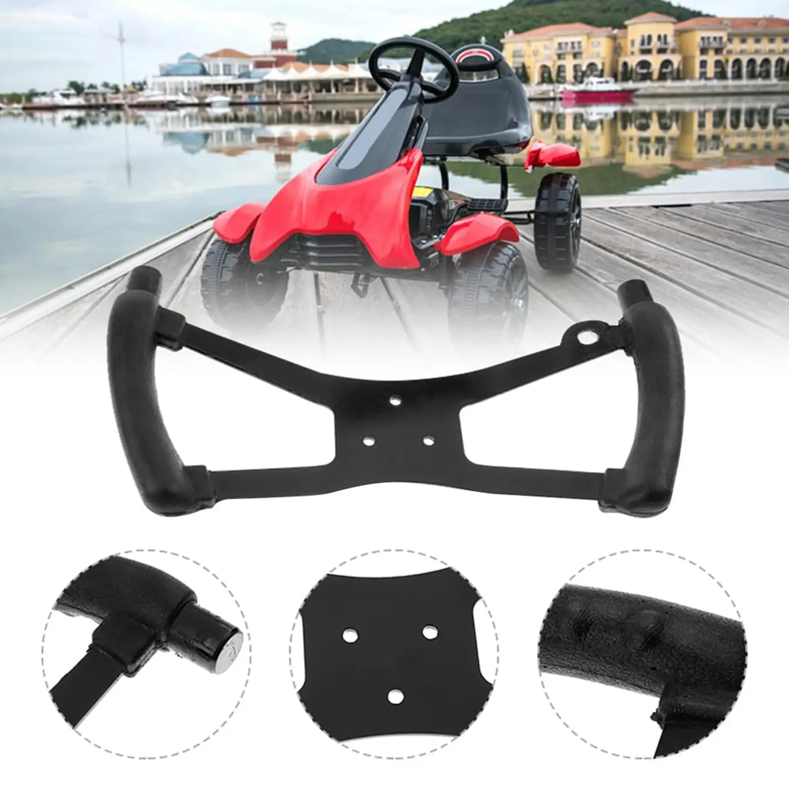 Butterfly Gaming Style Steering Wheel Smooth Protective Finish Antislip Universal Fit Kart ATV Buggy
