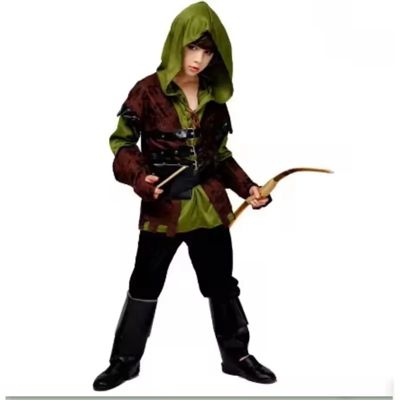 new Boys Halloween Grand Theft Archer Costume Party Role-playing Boys Hunter-keeper Costume Carnival Hunter Costume