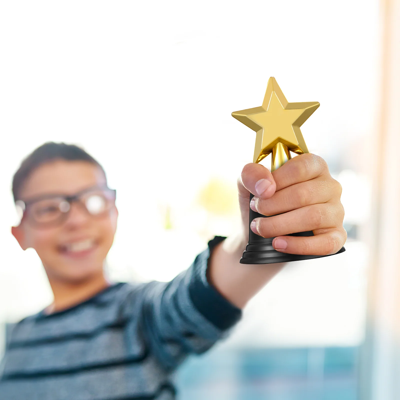 20 Pcs Trophy Party Decor Favors Award Kids Model The Medal Plastic Five-point Star