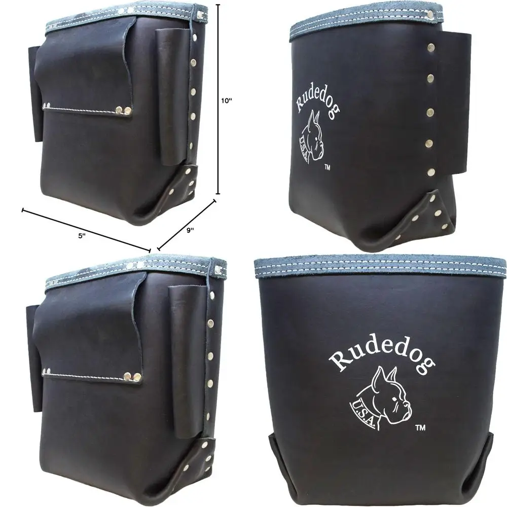

Rudedog USA #6001 - Premium Heavyweight Black Leather Bolt Bag