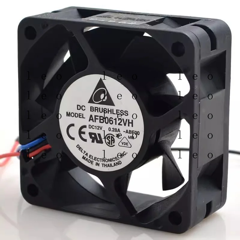 BB  for  Delta AFB0612VH-ABF00 12V 0.28A 6025 6CM 3-Wire Dual Ball Cooling Fan