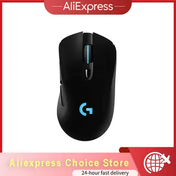 로지텍 G703 라이트스피드 무선 게이밍 마우스, Hero 25K 센서, 라이트싱크 RGB 경량 95G + 10G 옵션