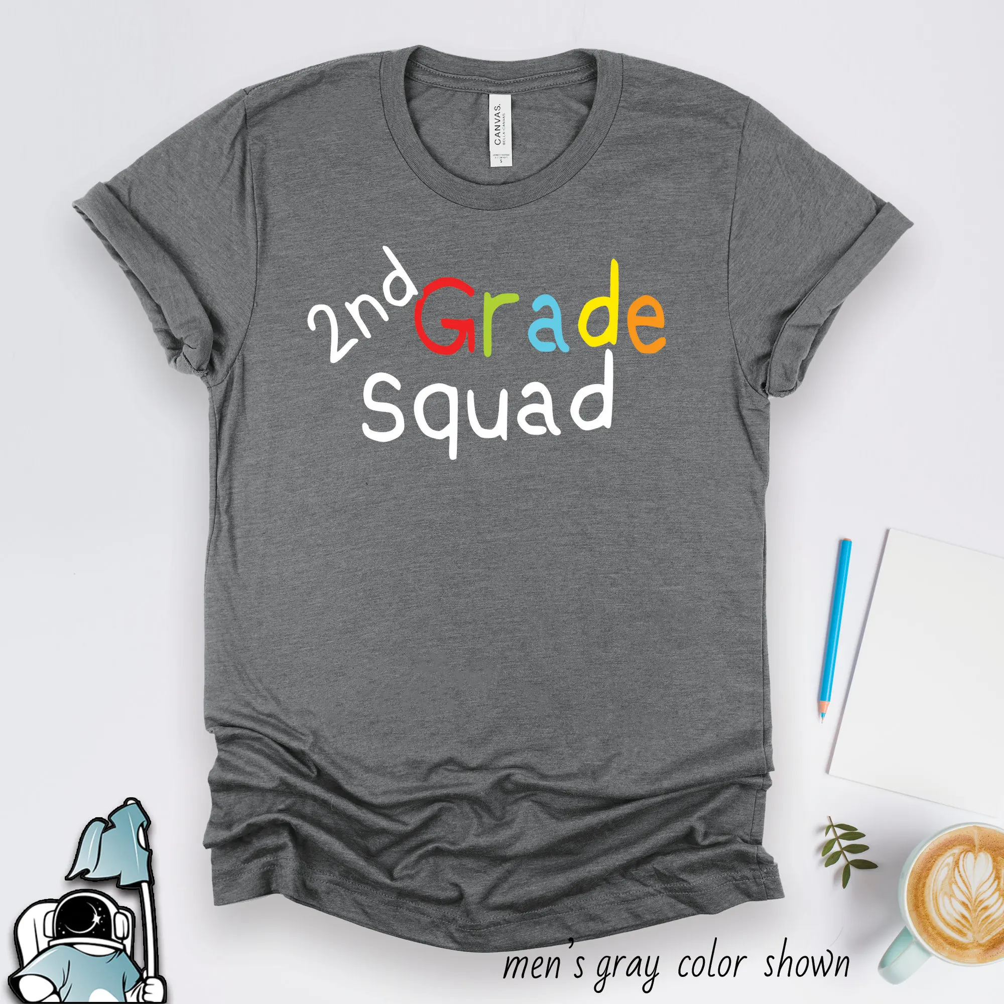 

2nd Grade Teacher T Shirt Second Squad Back To School s