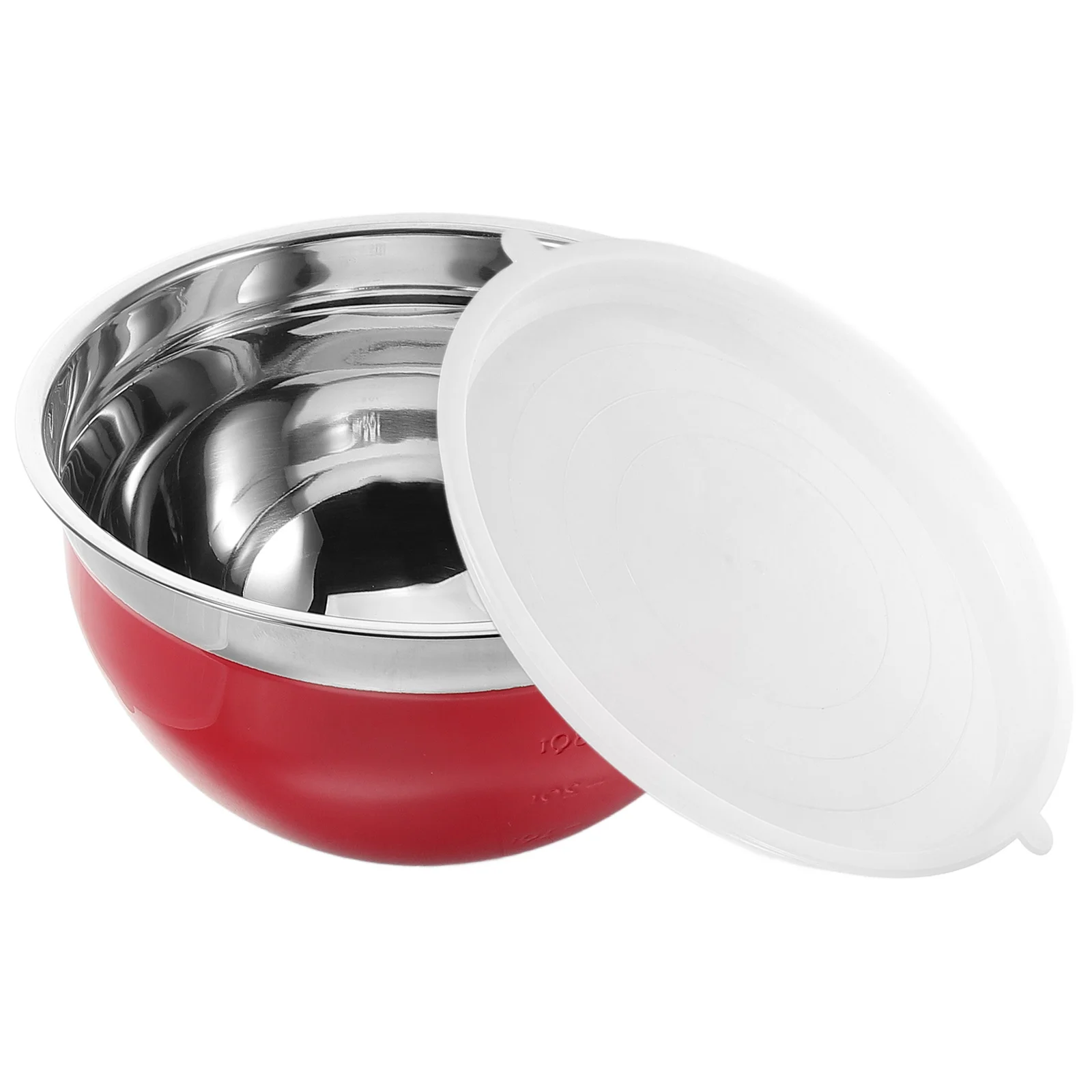 Tazón para Ensalada de Acero Inoxidable de 24 cm con Tapa, Contenedor para Almacenar Alimentos Frescos, para Servir Sopa, Arroz, Fideos, Lonchera Bento