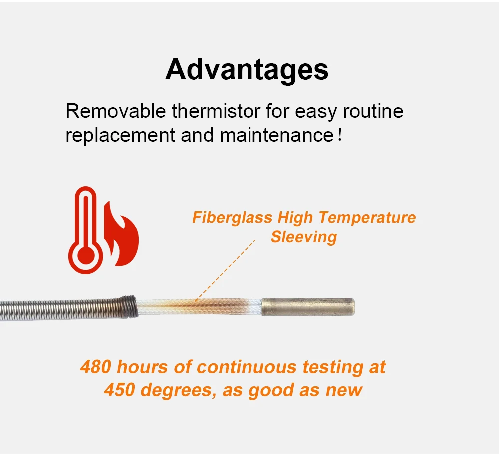 Trianglelab Hochpräziser PT100 4-Draht-Thermistor MAX31865 V2.0 für Hochtemperatur V6 Rapido Hotend DRAGON HOTEND – Detail 7