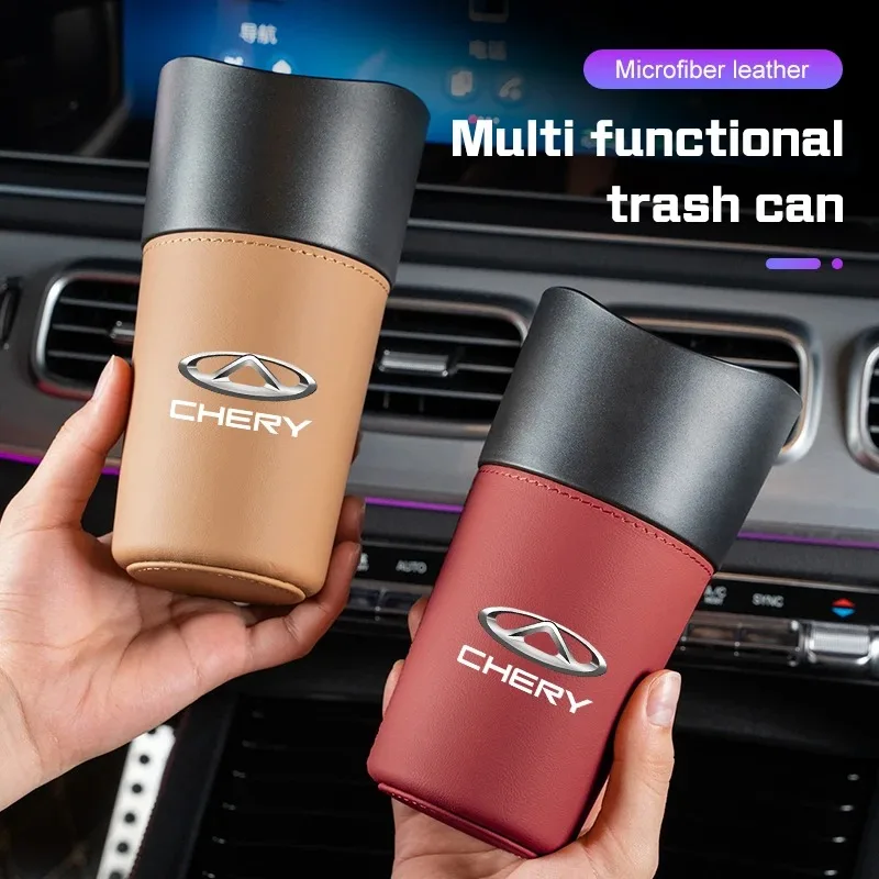 Car Door Trash Can Storage Bucket Cup Holder Umbrella Bucket For Chery Tiggo 7 8 9 4 Pro 3X Omoda 5 E5 Jaecoo 7 8 Arrizo 8