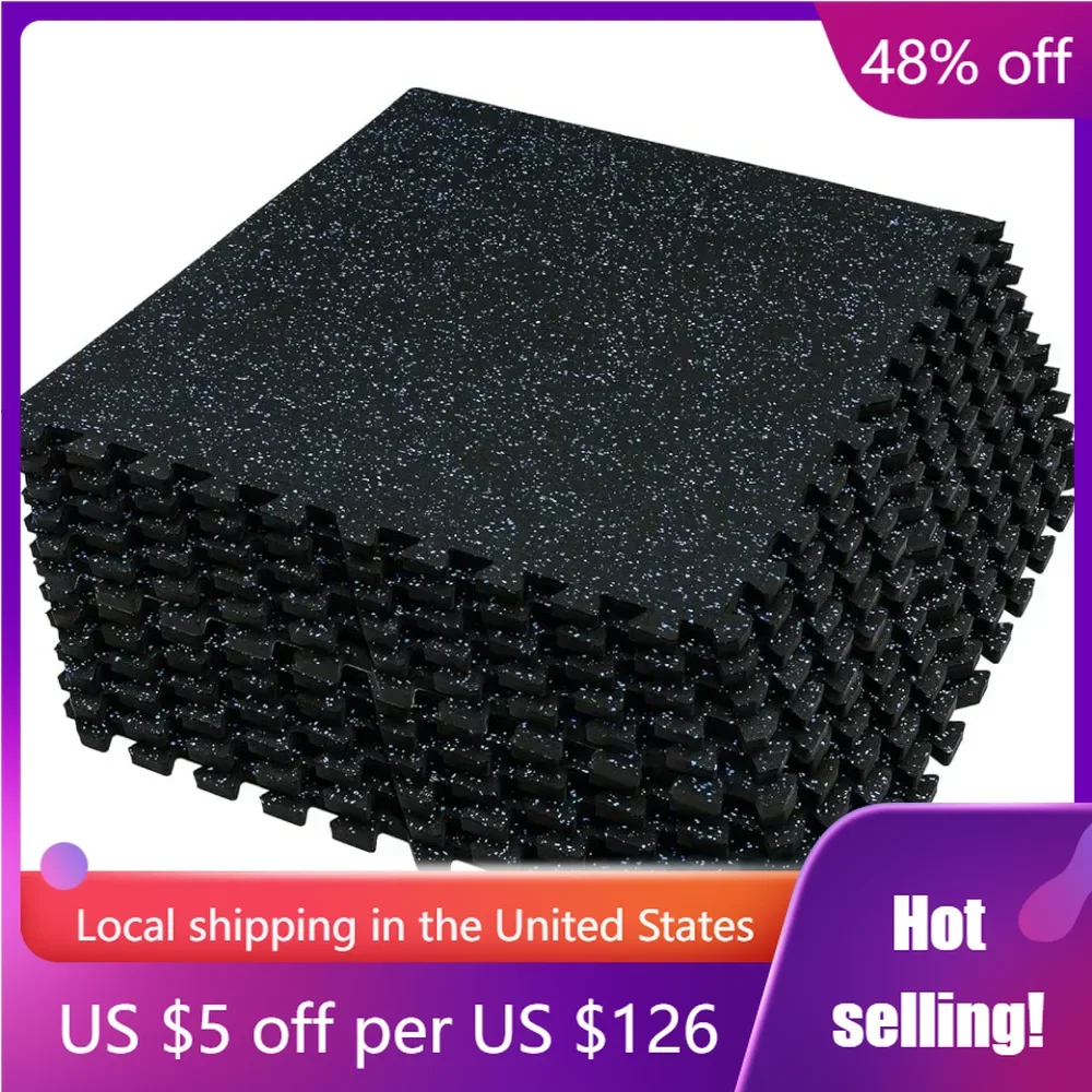 

Protective Flooring Mat Peel and Stick Floor Tile Sticker 48 Sq Ft EVA Foam Mats With Rubber Top Veranda Floor Deck Assembly