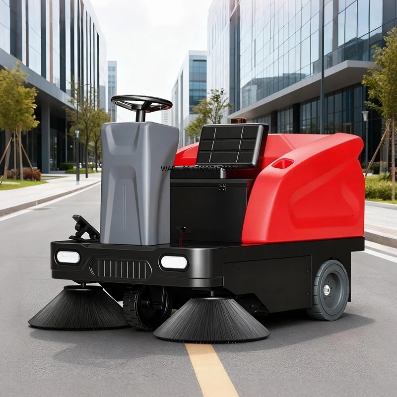 

Electric Ride-on Floor Sweeper Machine Road Sweeper Tractor Mounted for Commercial Outdoor Cleaning High Efficiency Dustproof