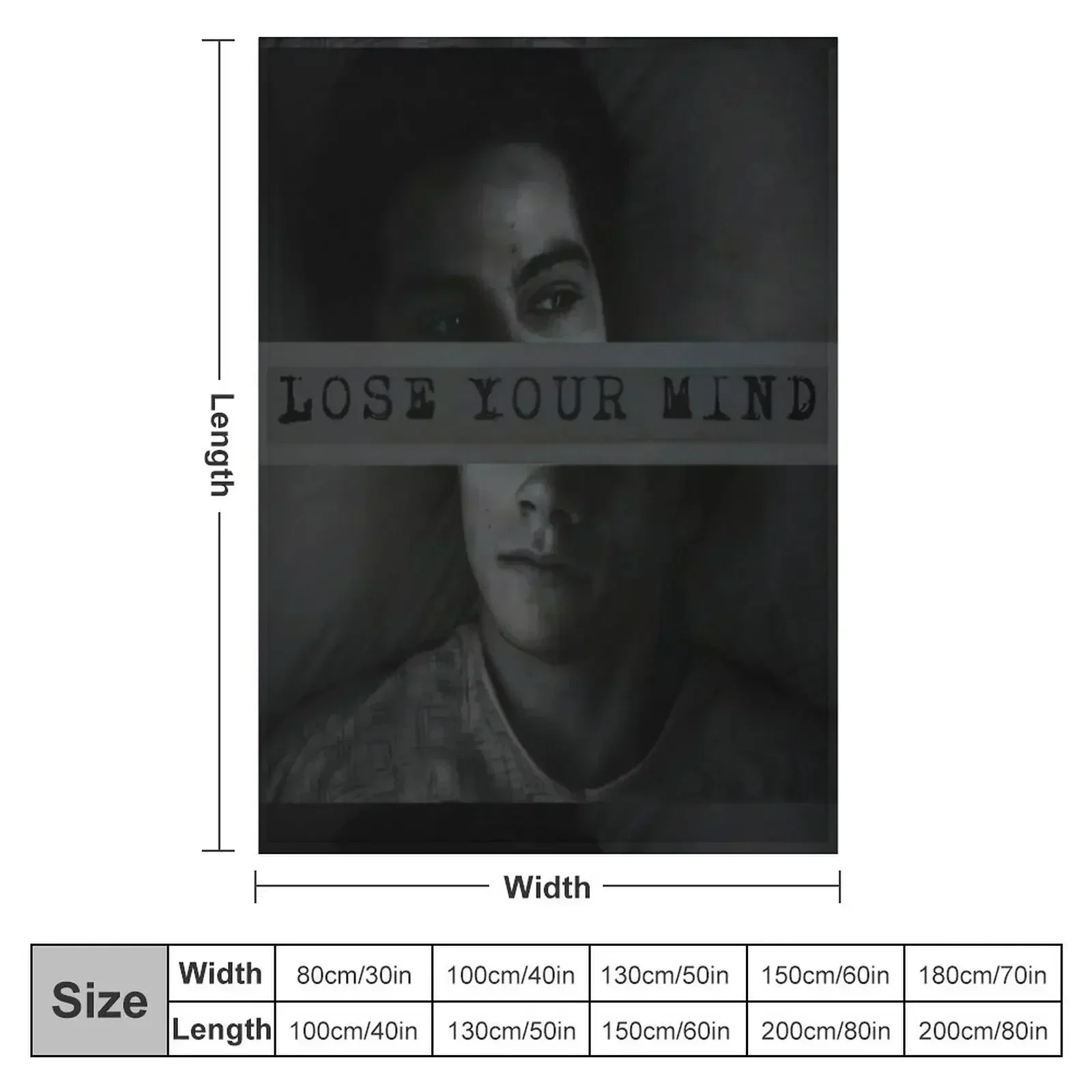 Void Stiles - Lose Your Mind Throw Blanket Summer Beddings funny gift Blankets