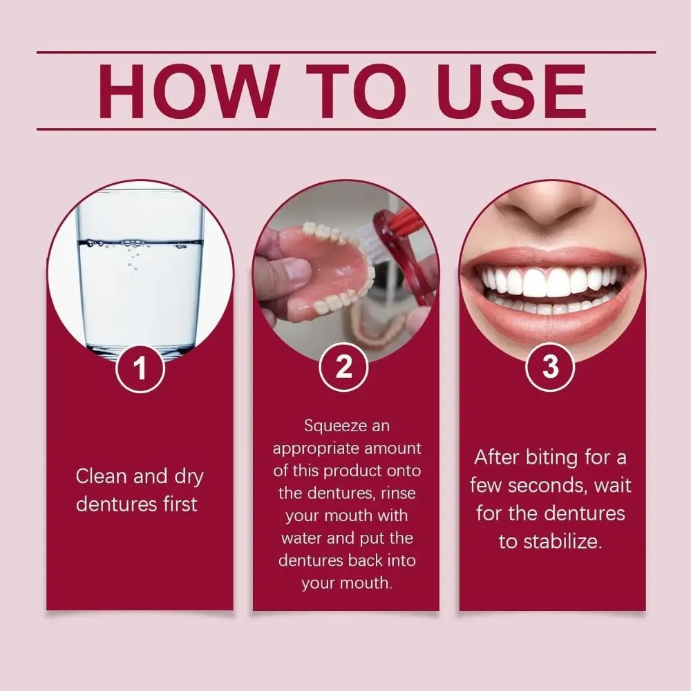 Seamless Fit Thermoplastic Denture Adhesive Comfortable Reusable Oral Health Care Long Lasting Portable Denture Care