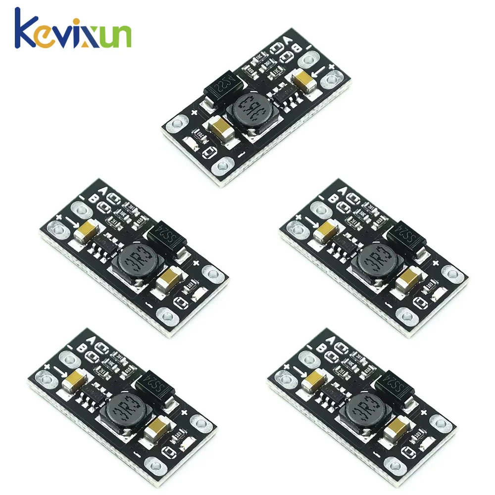 5/10pcs Mini DC-DC Boost Module, Converts 3.7V To 12V Supports 5V/8V/9V/12V Output, Perfect for Lithium Battery Boost Electronic