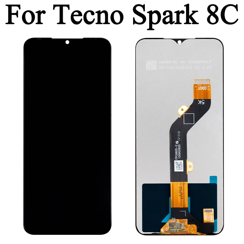 Kg6 kg5k kg6p kg7h kg8 lcd premium para tecno faísca 8c 8 display