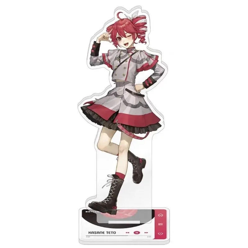 Kasane Teto Figures Stand Acrylic Anime Model Action Figure Ornament Desktop Decoration Plate Desk Decor Standing Friends Gift